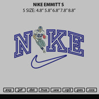 Nike Emmitt S Embroidery File 6 sizes