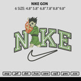 Nike Gon Embroidery File 6 sizes