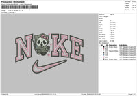 Nike Hk Scream Embroidery File 6 sizes