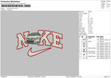 Nike Honda Car Embroidery File 6 sizes