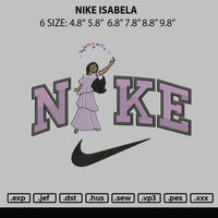 Nike Isabel Embroidery File 6 sizes