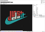 Nike Just Do it Embroidery