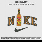 Nike Malort Embroidery File 6 sizes