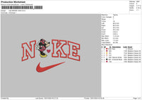 Nike Minniekiss Embroidery File 6 sizes