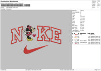 Nike Minniekiss Embroidery File 6 sizes