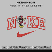 Nike Minniekiss Embroidery File 6 sizes