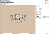 Nike Outline V8 Embroidery File 6 sizes