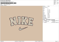 Nike Outline V8 Embroidery File 6 sizes