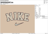 Nike Outline V8 Embroidery File 6 sizes