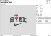 Nike Poppy 01 Embroidery File 6 sizes