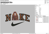 Nike Scarlet Embroidery File 6 sizes