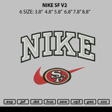 Nike Sf V2 Embroidery File 6 sizes