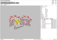 Nike softball Embroidery File 6 sizes