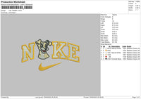 Nike Dog Boy Embroidery File 6 sizes