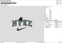 Nike Troll 01 Embroidery File 6 sizes