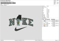 Nike Troll 01 Embroidery File 6 sizes