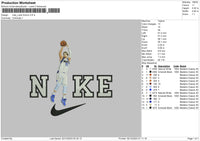 Nike Player Luka Embroidery File 6 sizes