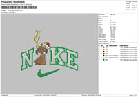 Nike Dog Xmas Embroidery