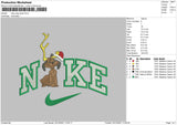 Nike Dog Xmas Embroidery