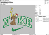 Nike Dog Xmas Embroidery