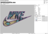 Nike Swoosh Hinata Embroidery File 6 sizes