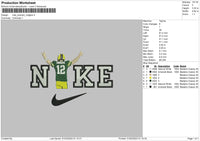 Nike Rodgers Embroidery File 6 sizes