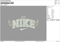 Nike Angel White Embroidery File 6 sizes