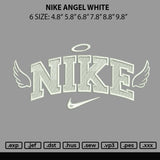 Nike Angel White Embroidery File 6 sizes