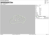 Nike Applique 1812 Embroidery File 6 sizes