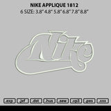 Nike Applique 1812 Embroidery File 6 sizes