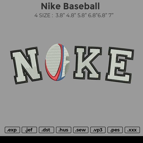 Nike Baseball Embroidery