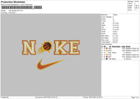 Nike Basket 2201 Embroidery File 6 sizes