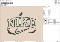 Nike Bats 02 Embroidery File 6 sizes