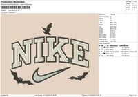 Nike Bats 02 Embroidery File 6 sizes