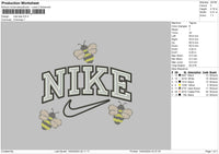 Nike Bee 01 Embroidery File 6 sizes