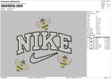 Nike Bee 01 Embroidery File 6 sizes