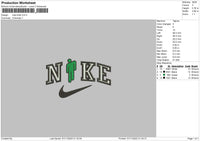 Nike Bill Embroidery File 6 sizes