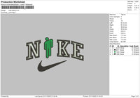 Nike Bill Embroidery File 6 sizes