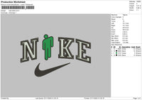 Nike Bill Embroidery File 6 sizes