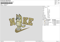 Nike Bingo 03 Embroidery File 6 sizes