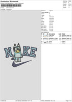 Nike Bluy 03 Embroidery File 6 sizes