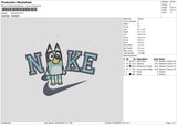 Nike Bluy 03 Embroidery File 6 sizes