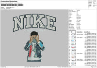 Nike Boogie Embroidery File 6 sizes