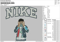 Nike Boogie Embroidery File 6 sizes