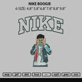 Nike Boogie Embroidery File 6 sizes