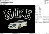 NIKE Car 0412 Embroidery File 6 sizes