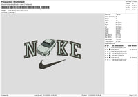 Nike Car 1012 Embroidery File 6 sizes