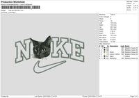 Nike Cat 2401 Embroidery File 6 sizes