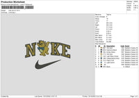 Nike Cat V4 Embroidery File 6 sizes