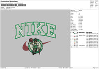 Nike Celtic Embroidery File 6 sizes